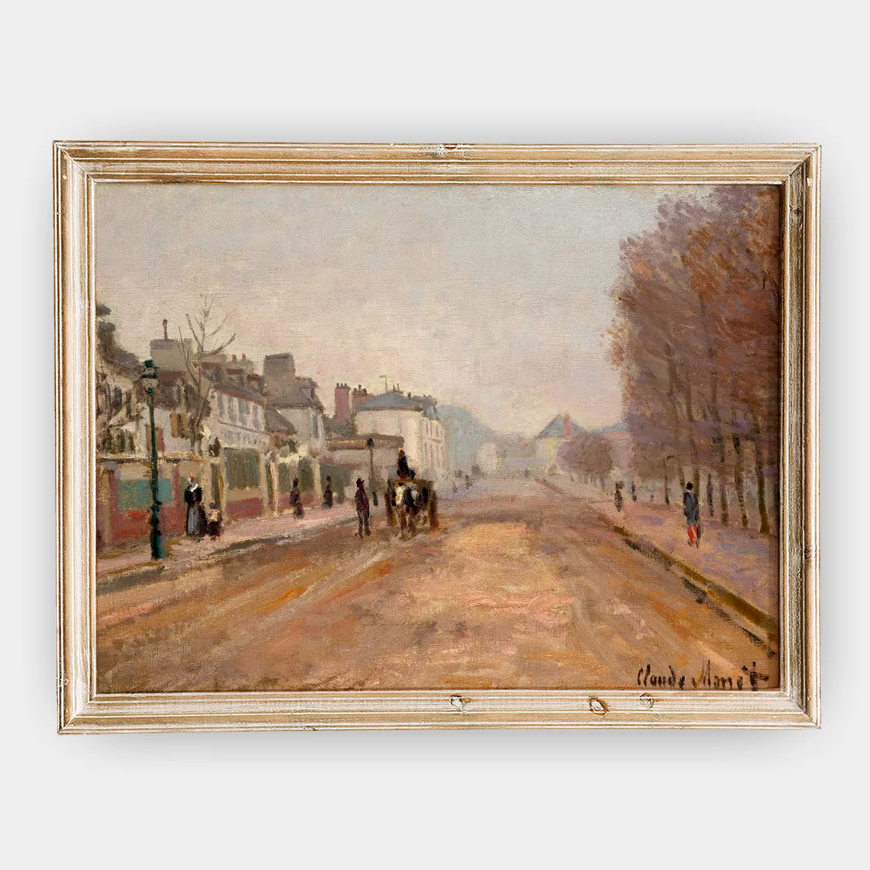 Claude Monet - Boulevard Héloise, Argenteuil #12 a beautiful painting reproduction by GalleryInk.Art