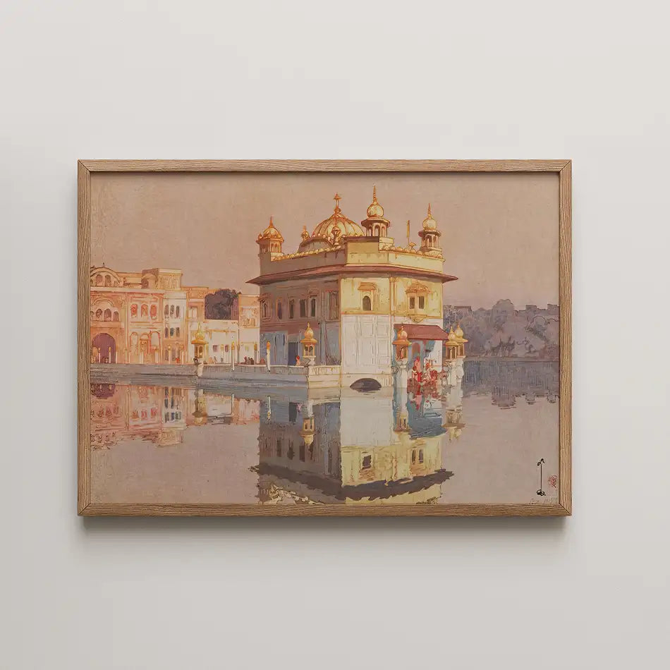 Golden Temple In Amritsar by Hiroshi Yoshida - Fine Art Print