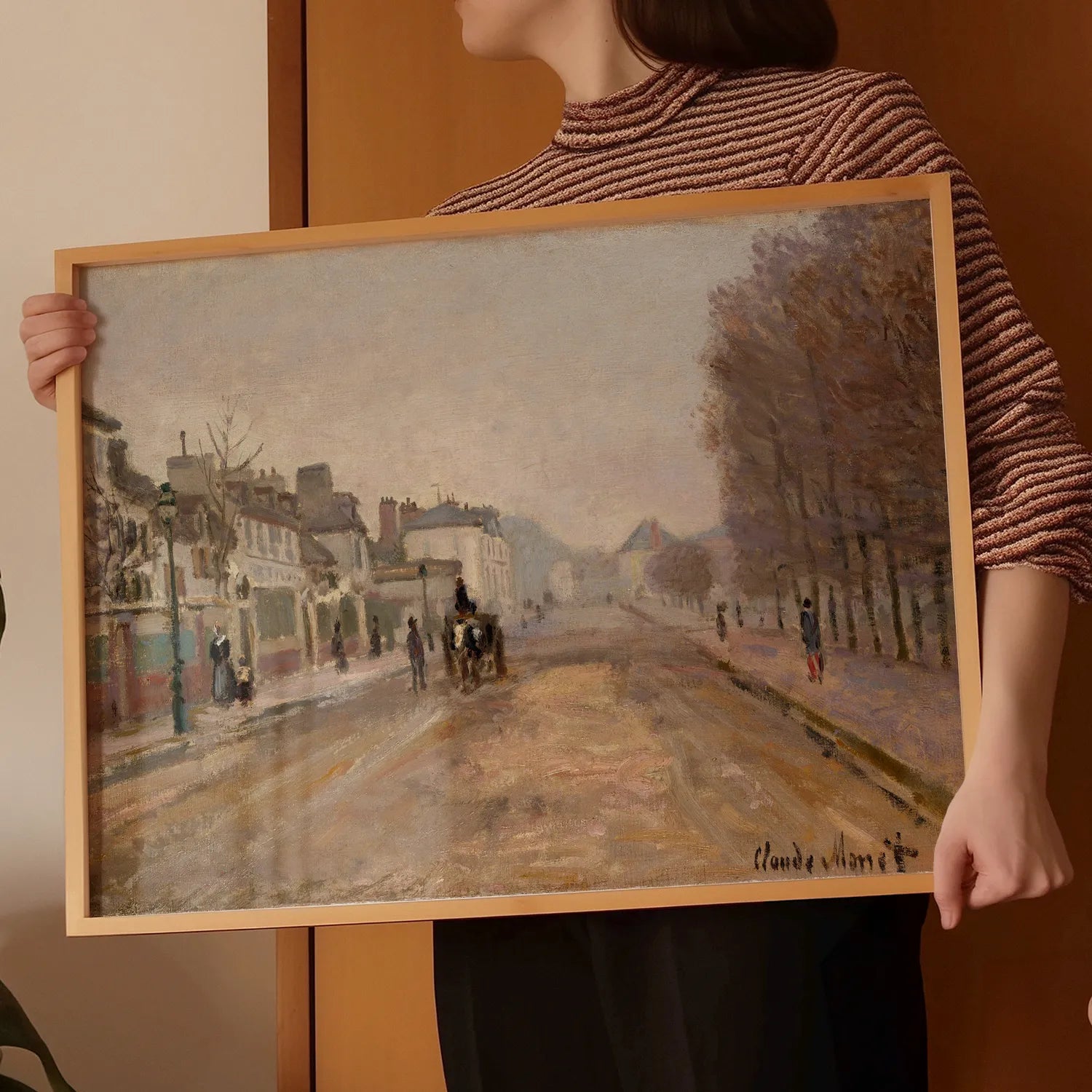 Claude Monet - Boulevard Héloise, Argenteuil #12 a beautiful painting reproduction by GalleryInk.Art