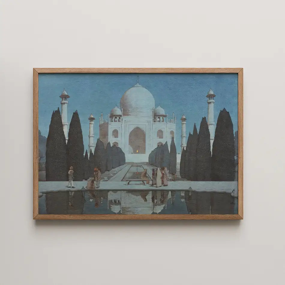 The Taj Mahal at Night by Hiroshi Yoshida - Fine Art Print