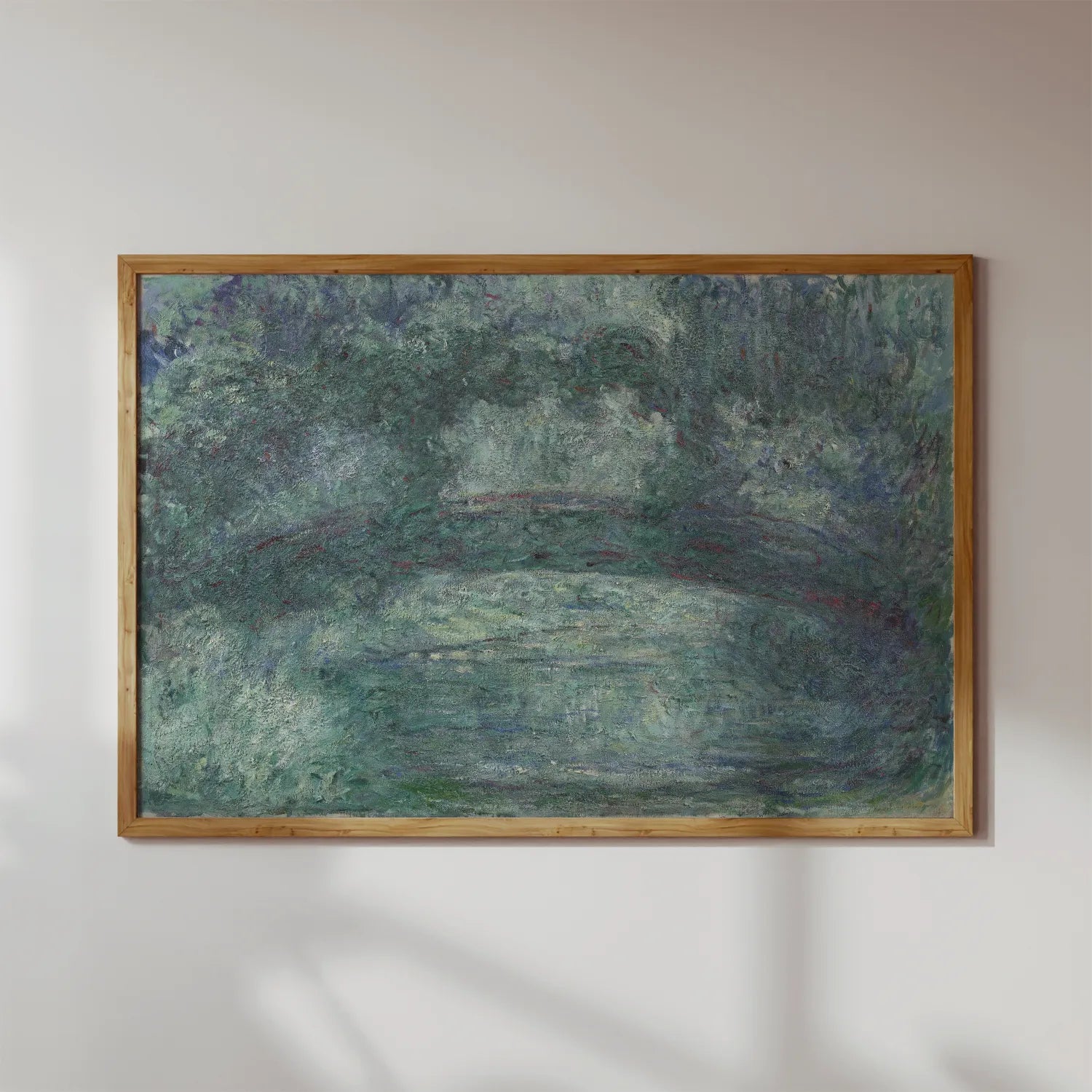 Claude Monet - The Japanese bridge #64 a beautiful painting reproduction by GalleryInk.Art