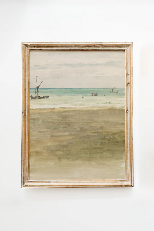 James Whistler - The Bathers #41 a beautiful painting reproduction printed by GalleryInk.Art, a store providing seascape wall art prints