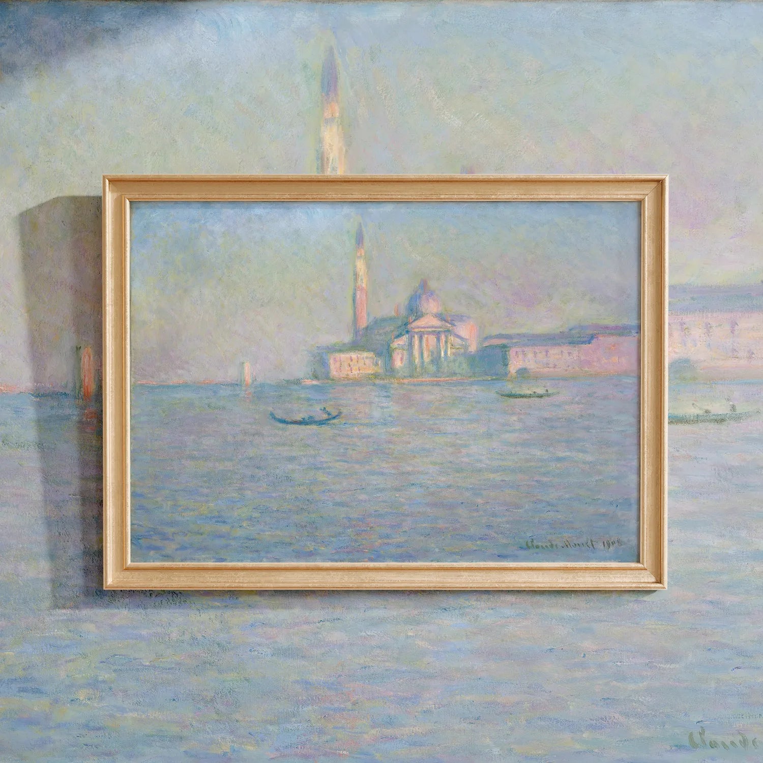 Claude Monet - The Church of San Giorgio Maggiore, Venice #59 a beautiful painting reproduction by GalleryInk.Art