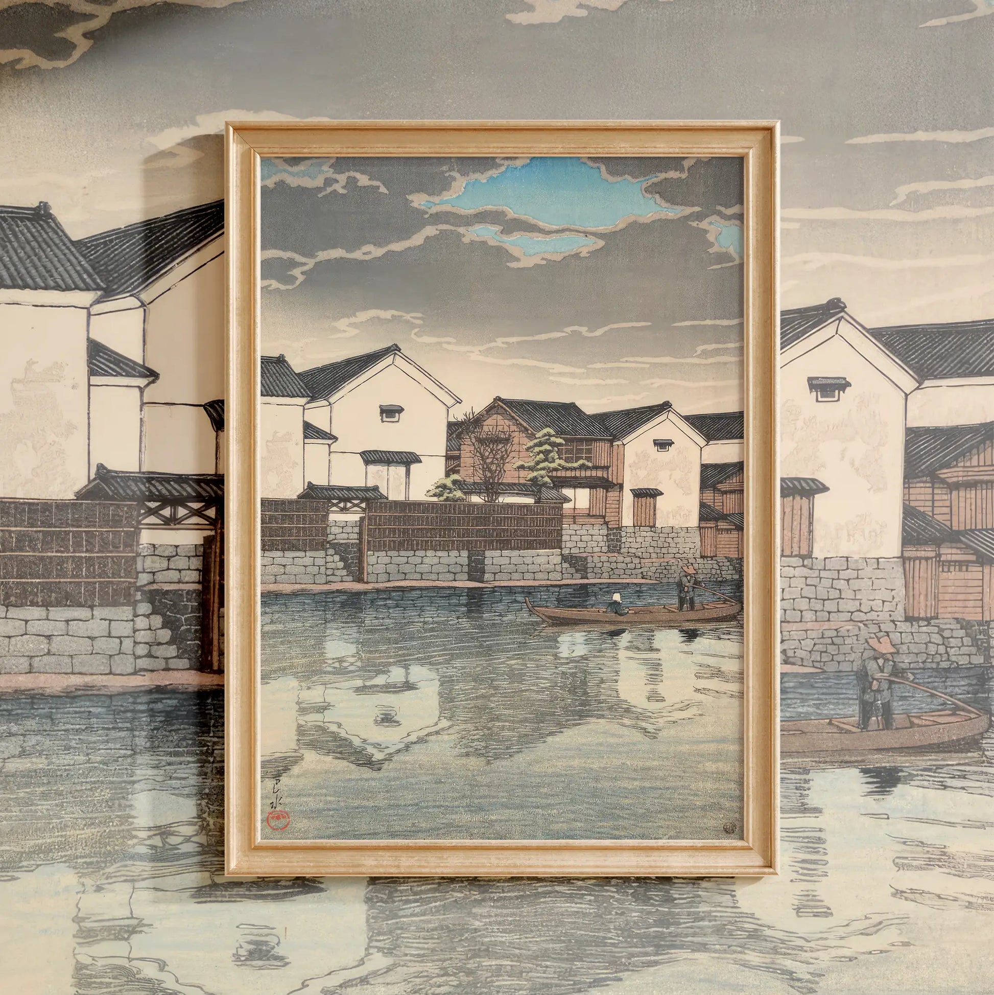 Hasui Kawase - Matsue in Izumo #100 a beautiful painting reproduction by GalleryInk.Art