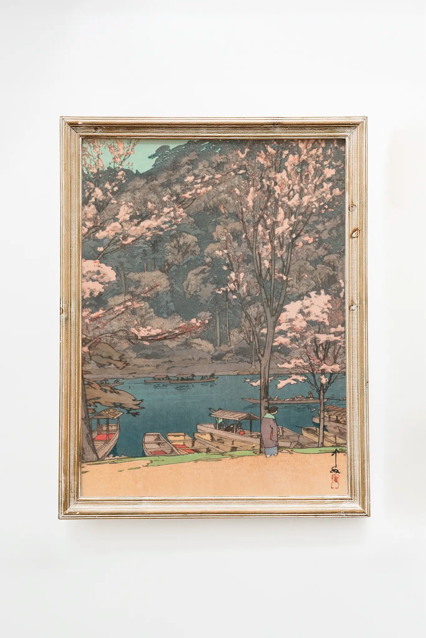 Hiroshi Yoshida - Hiroshi Yoshida - Eight Scenes of Cherry Blossom, Arashiyama (1935) #63 a beautiful painting reproduction by GalleryInk.Art