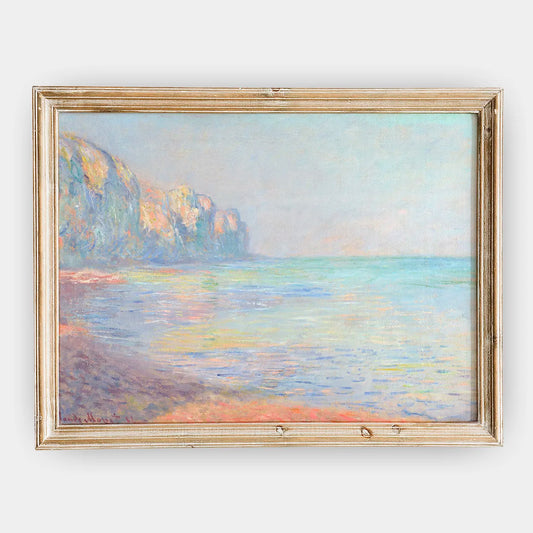 Claude Monet - Le Matin, temps brumeux, Pourville #166 a beautiful painting reproduction by GalleryInk.Art