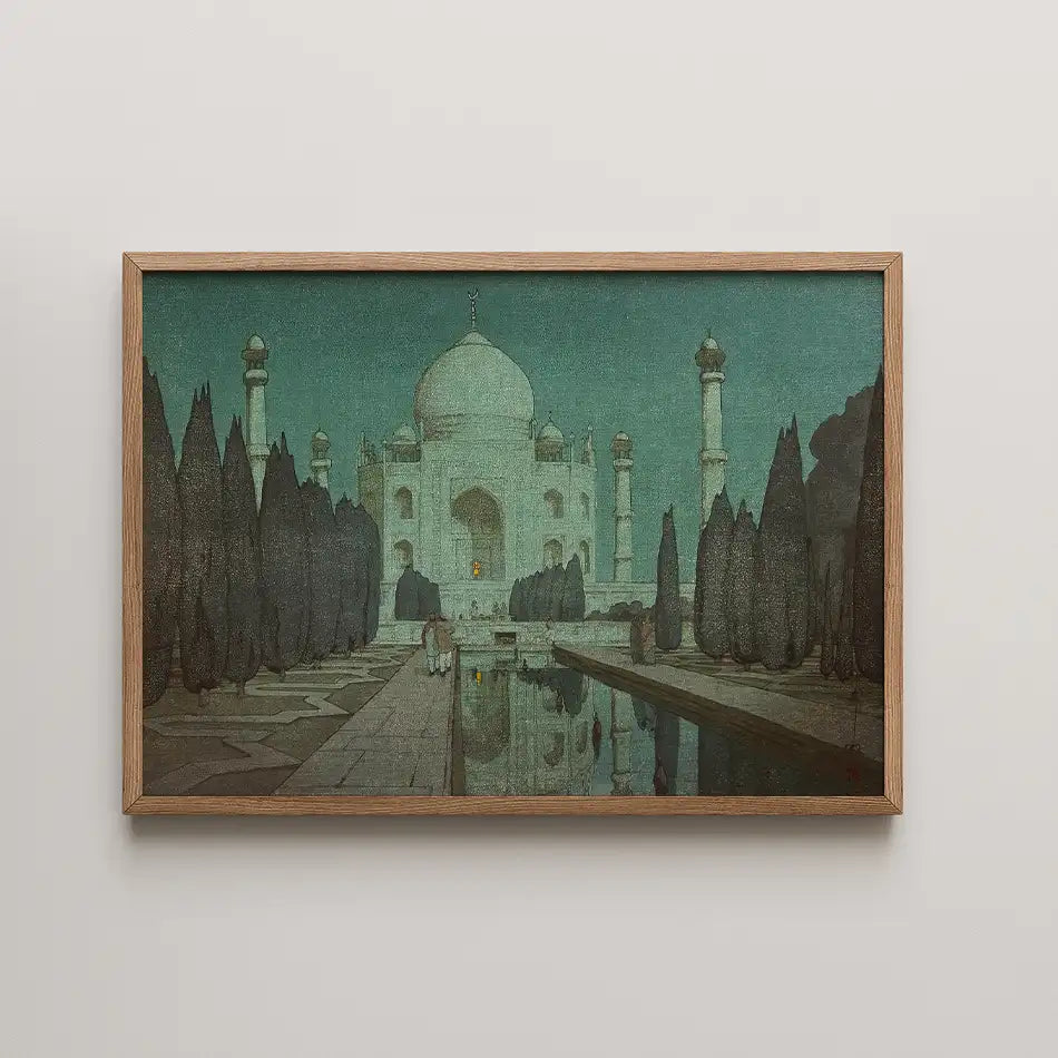 Taj Mahal by Night by Hiroshi Yoshida - Fine Art Print