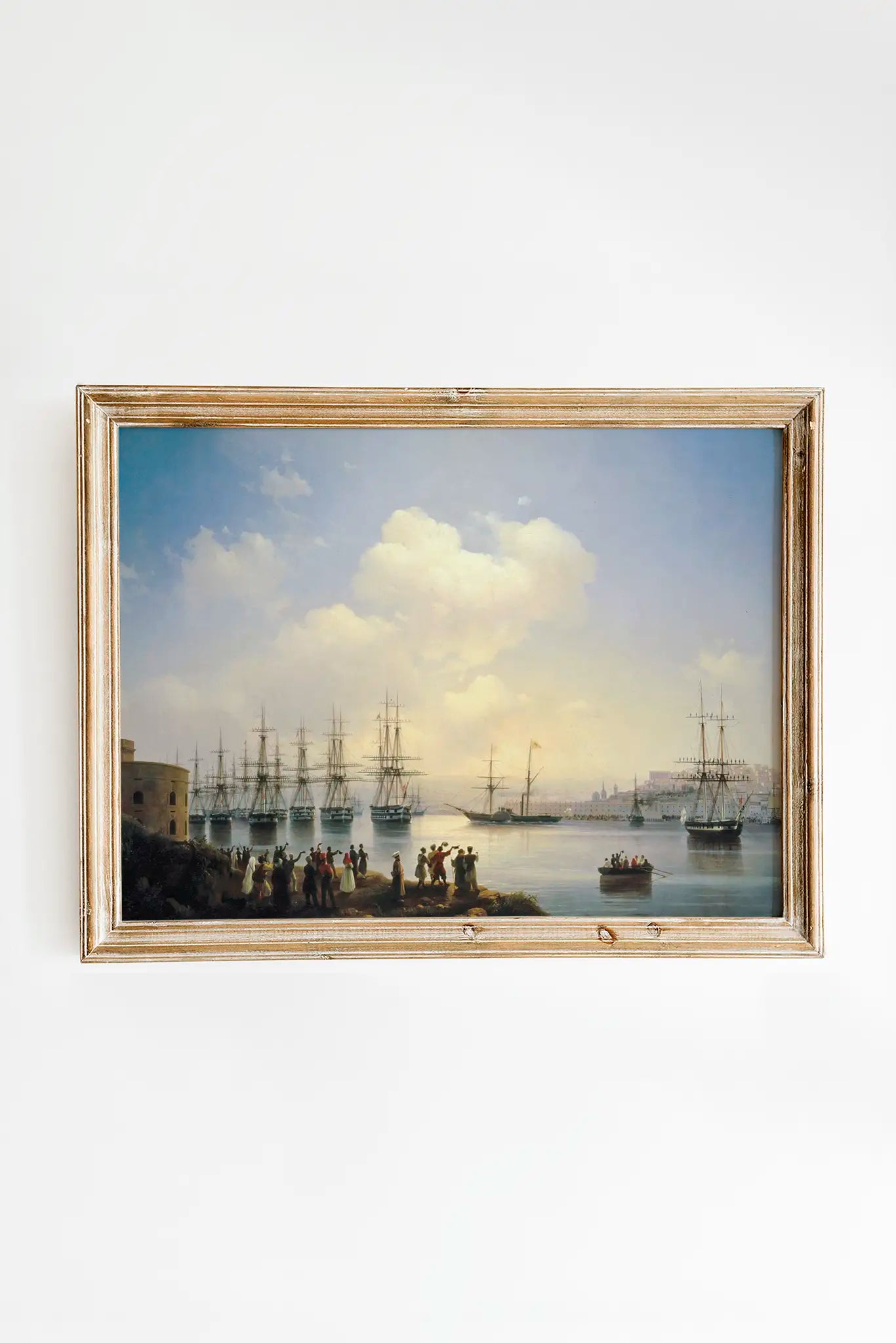 Ivan Ayvazovsky - The Russian Squadron on the Sebastopol Roads #4 a beautiful seascape painting reproduction printed by GalleryInk.Art