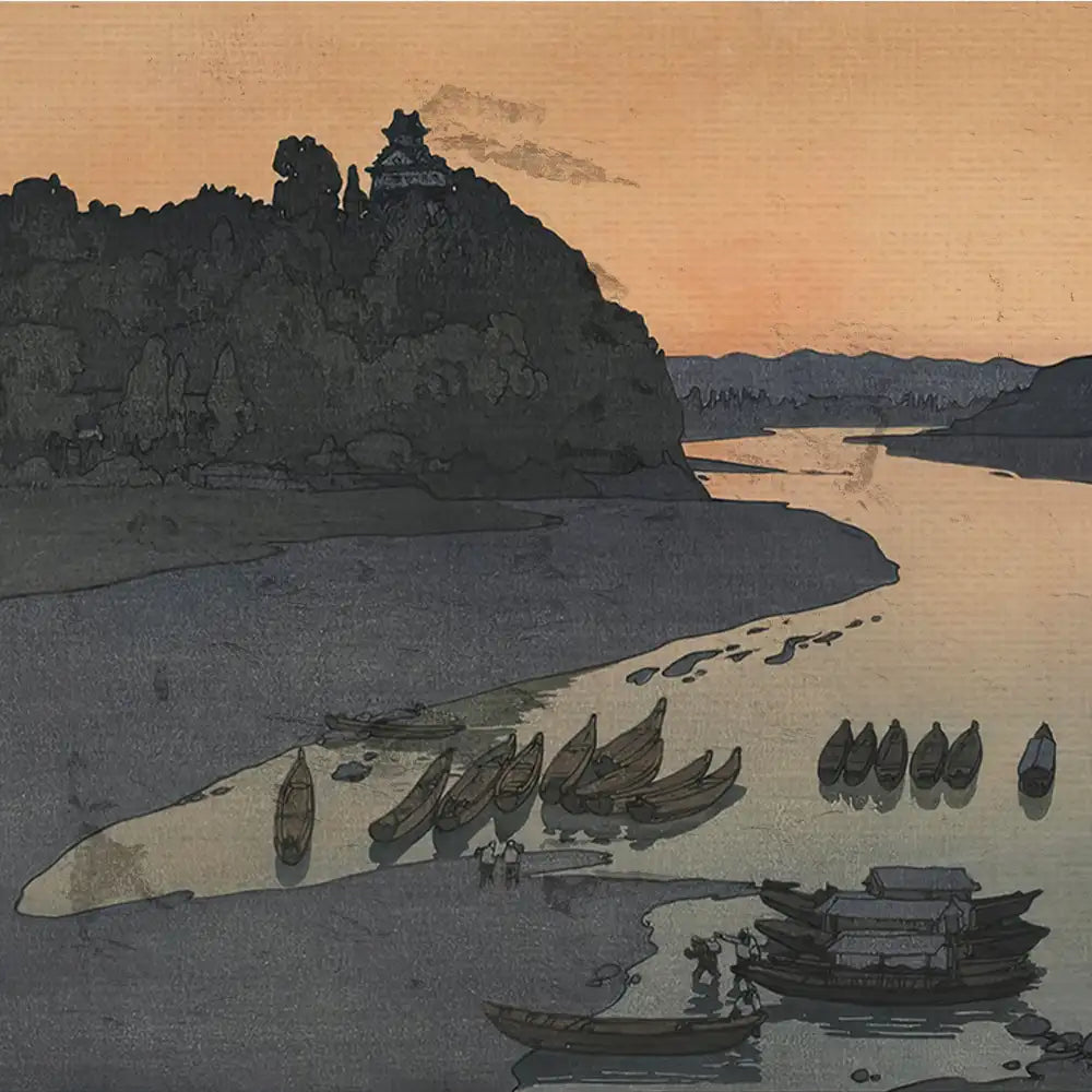 Kiso River by Hiroshi Yoshida - Final Mockup Example