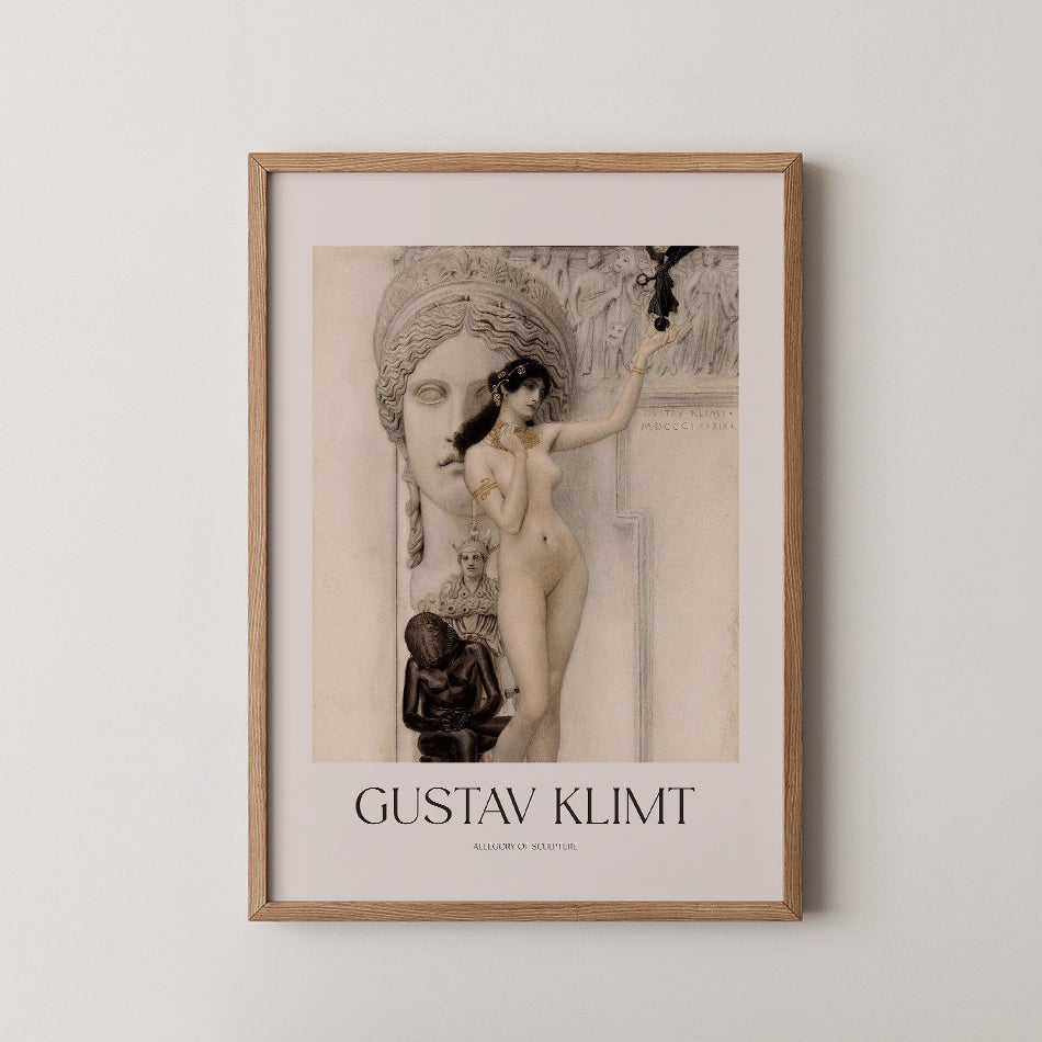 Allegory of Sculpture by Gustav Klimt - Fine Art Print