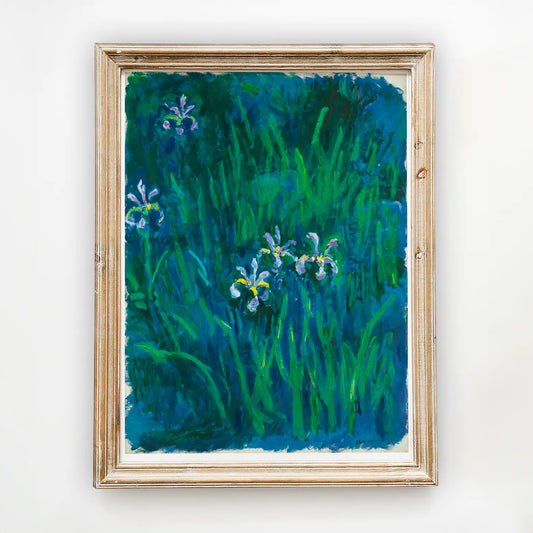 Claude Monet - Iris #monet-112 a beautiful painting reproduction by GalleryInk.Art