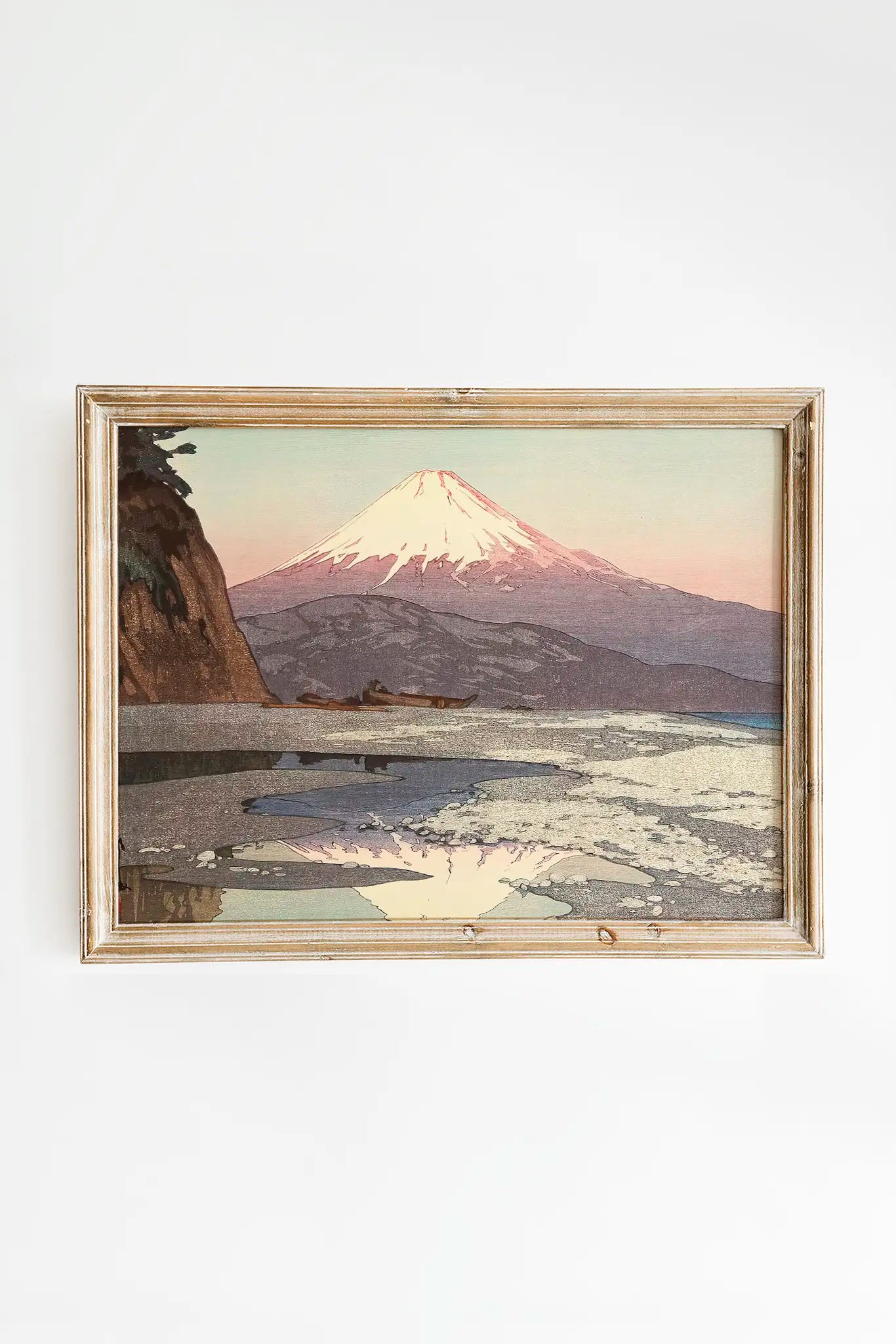 Hiroshi Yoshida - Mt. Fuji from Okitsu #24 a beautiful painting reproduction by GalleryInk.Art