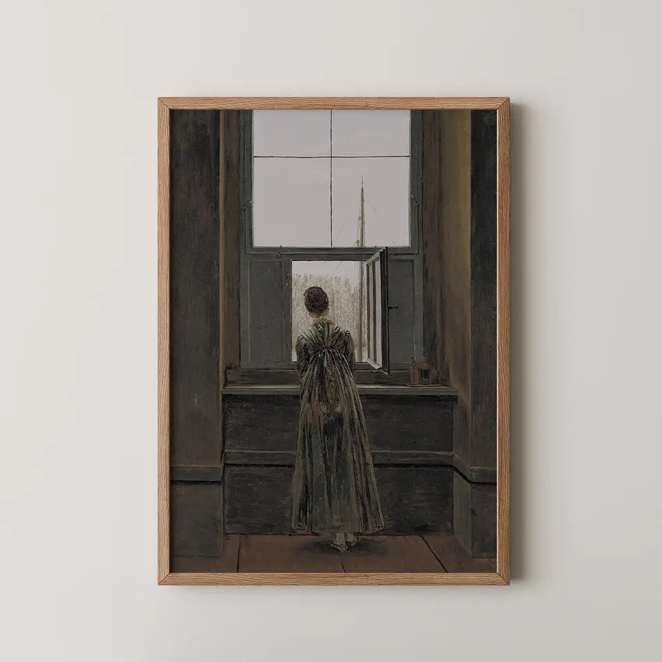 Frau am Fenster by David Friedrich - Fine Art Print