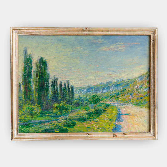 Claude Monet - La Route De Vétheuil #92 a beautiful painting reproduction by GalleryInk.Art