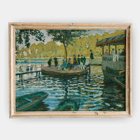 Claude Monet - La Grenouillere #168 a beautiful painting reproduction by GalleryInk.Art