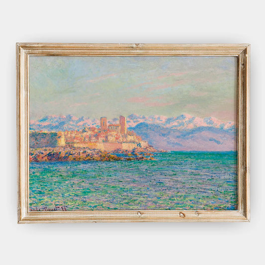 Claude Monet - Antibes, Le Fort #142 a beautiful painting reproduction by GalleryInk.Art