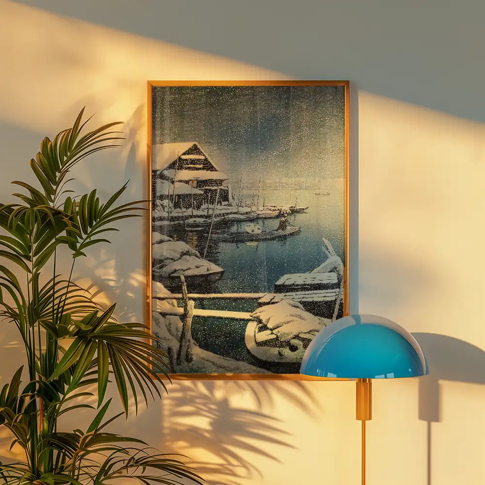 Snow at Mukojima by Hasui Kawase - Art Print Mockup 3