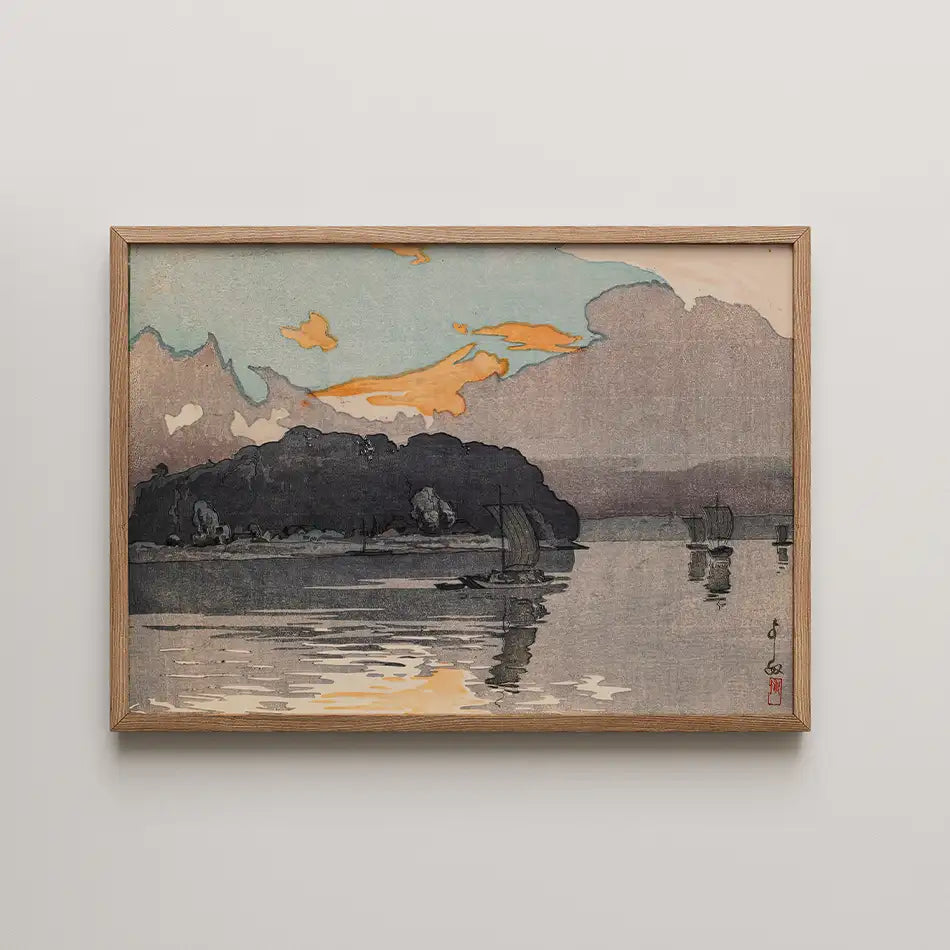 Tone River by Day by Hiroshi Yoshida - Fine Art Print