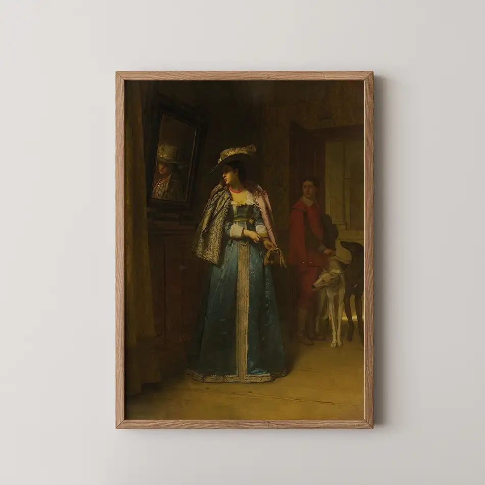 A Sideways Glance by Florent Willems - Fine Art Print