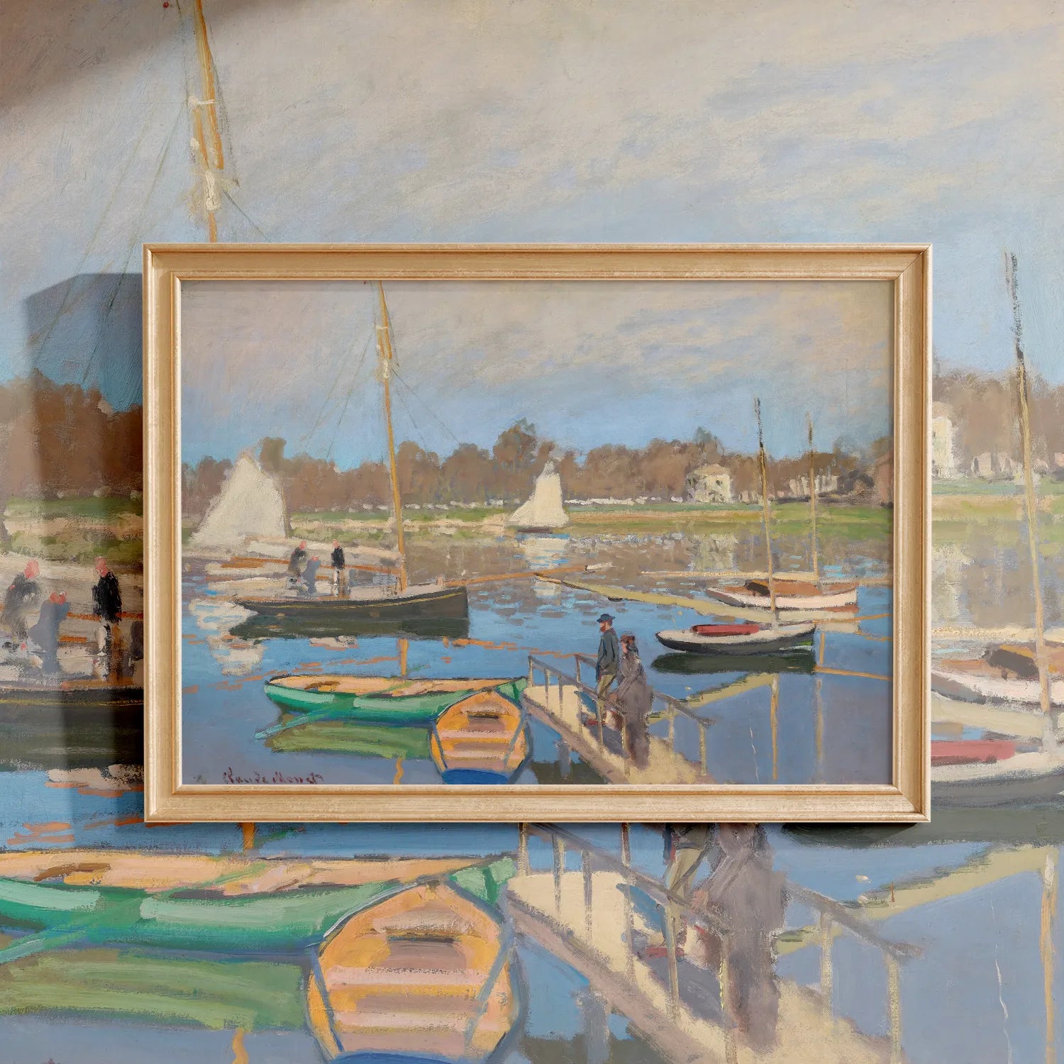 Claude Monet - Le bassin d’Argenteuil #174 a beautiful painting reproduction by GalleryInk.Art