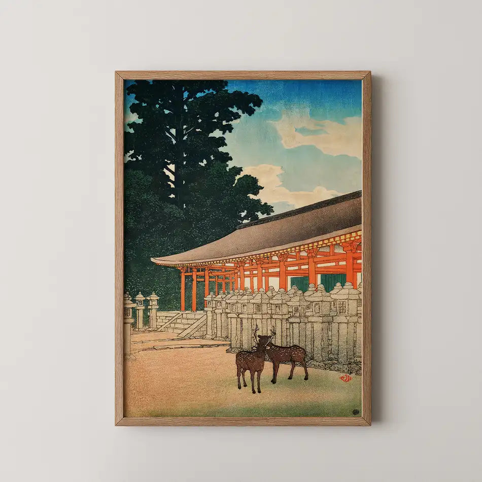 The Kasuga Shrine in Nara by Hasui Kawase - Fine Art Print