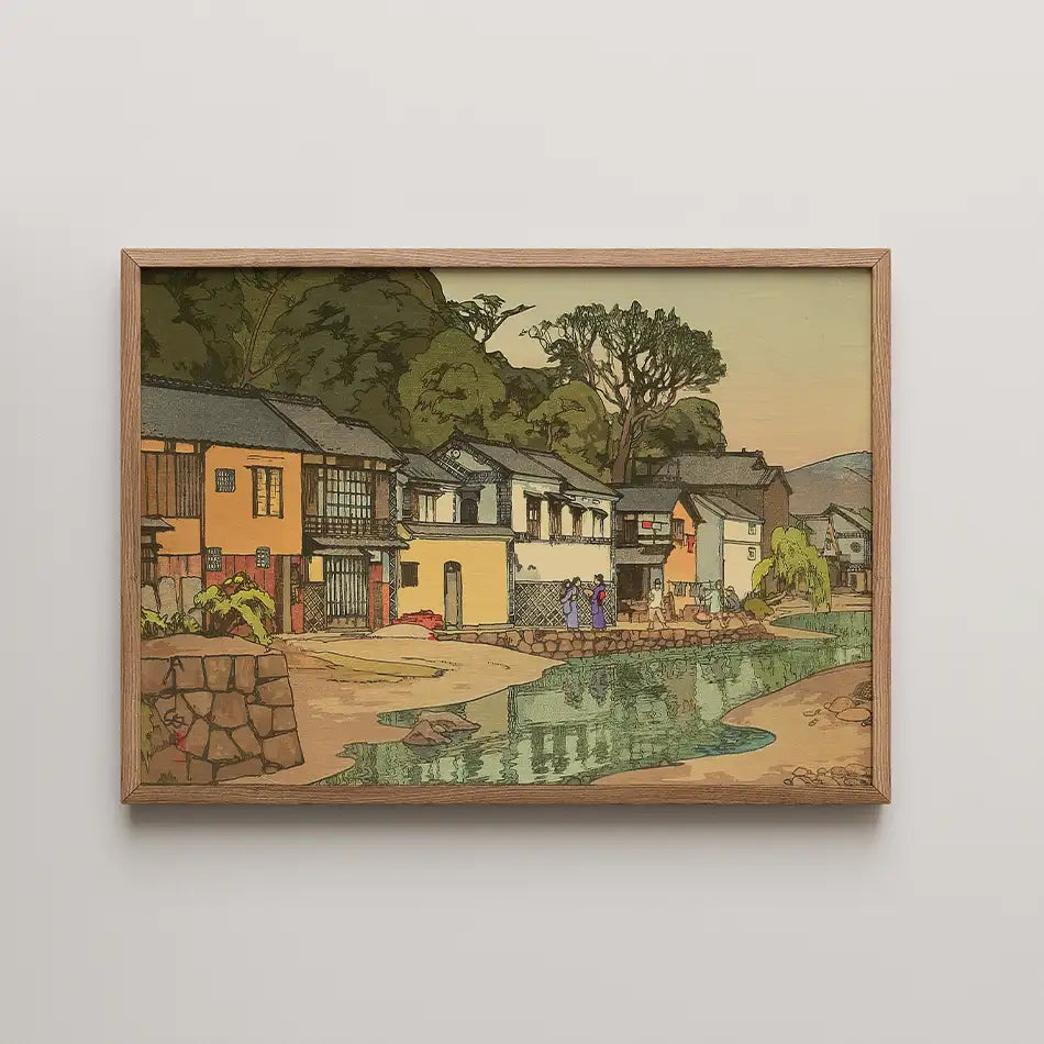 Small Town in Chugoku by Hiroshi Yoshida - Fine Art Print