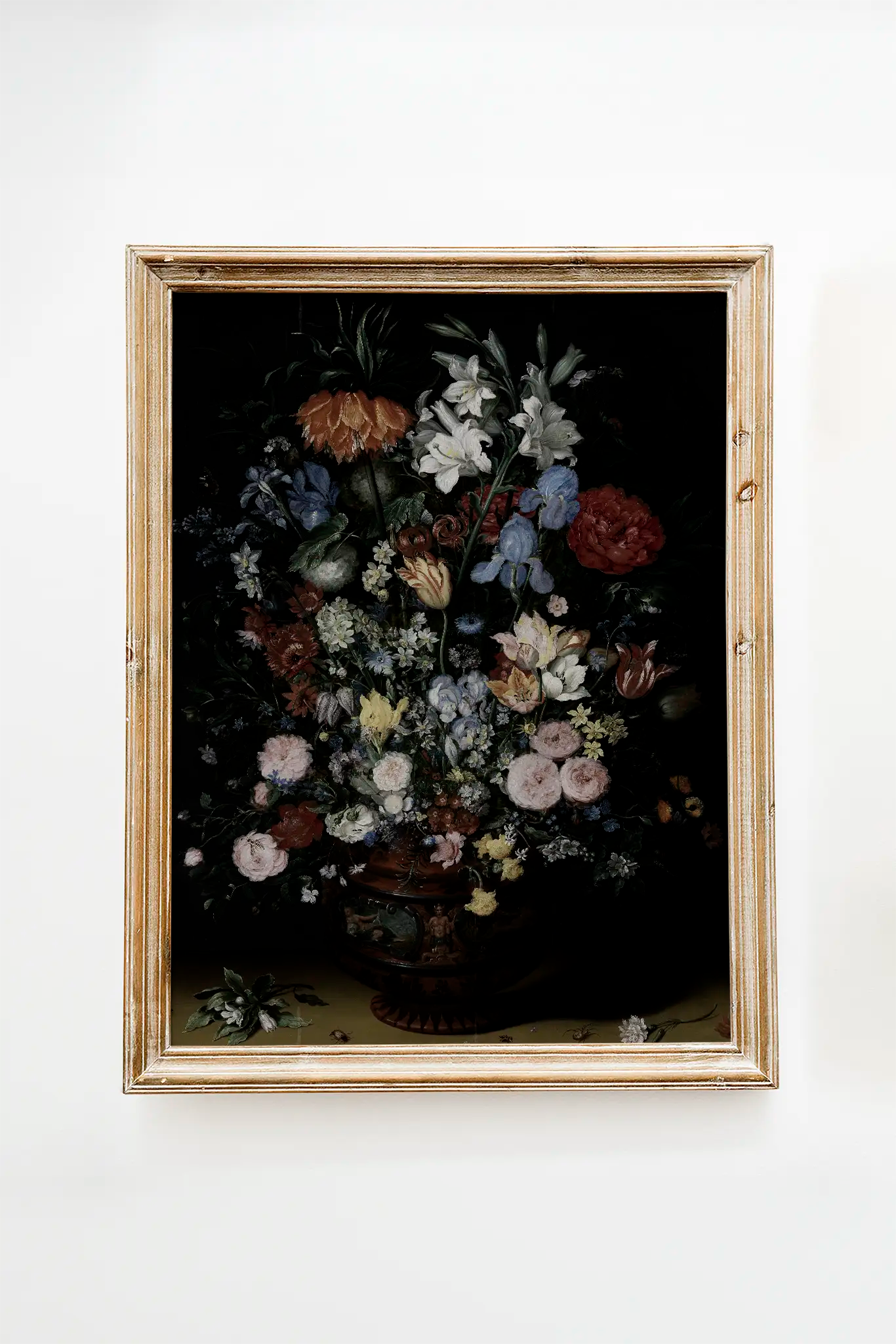 Jan Brueghel - Bloemen in een Vaas #5 a beautiful painting reproduction printed by GalleryInk.Art, a store providing still life wall art prints