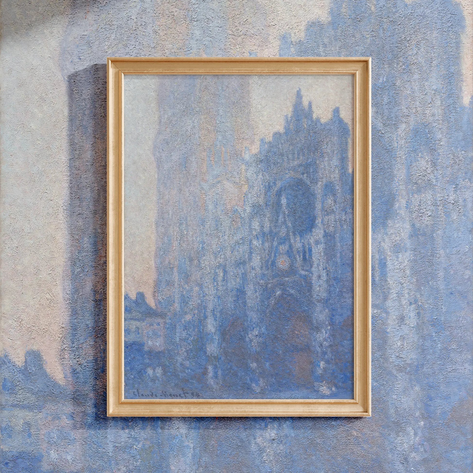 Claude Monet - Rouen Cathedral Façade and Tour d’Albane #51 a beautiful painting reproduction by GalleryInk.Art