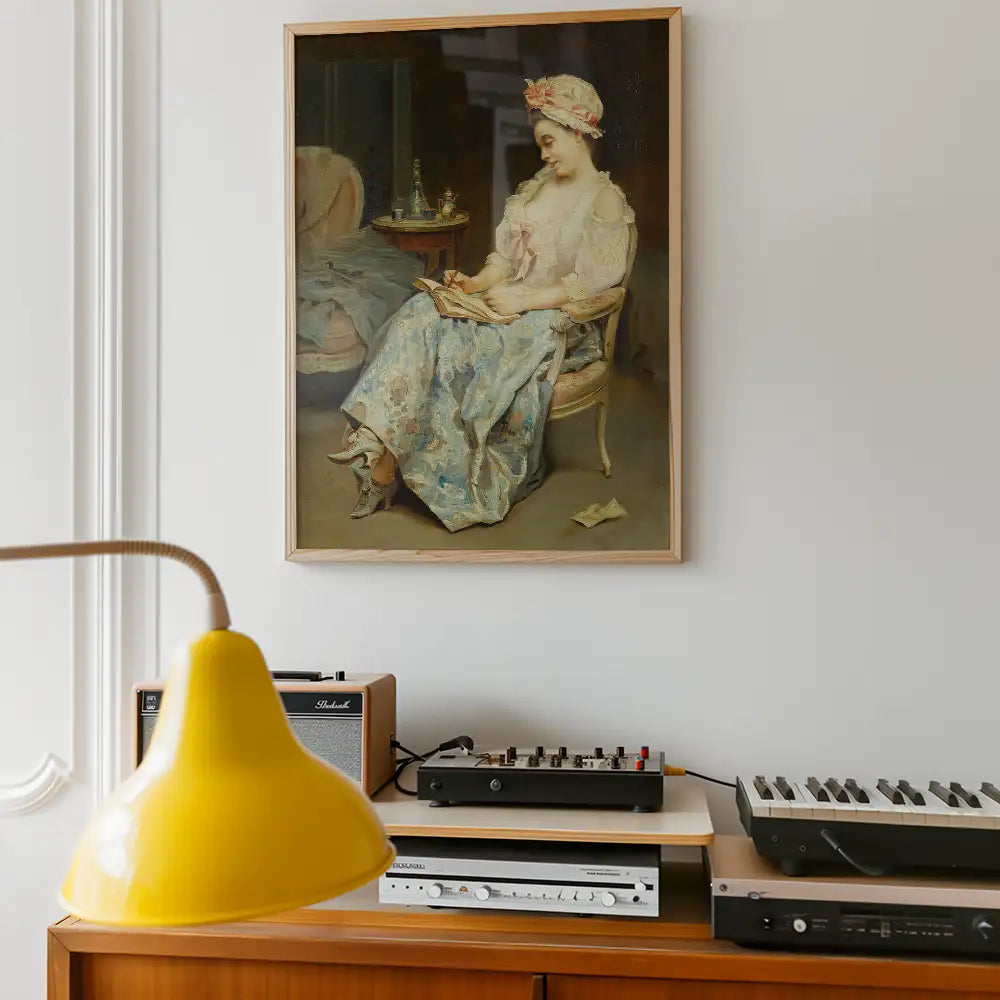 A moment of reflection by Raimundo de Madrazo y Garreta - Art Print Mockup 2