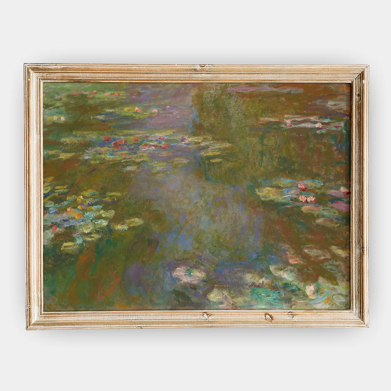 Claude Monet - Water Lily Pond #133 a beautiful painting reproduction by GalleryInk.Art