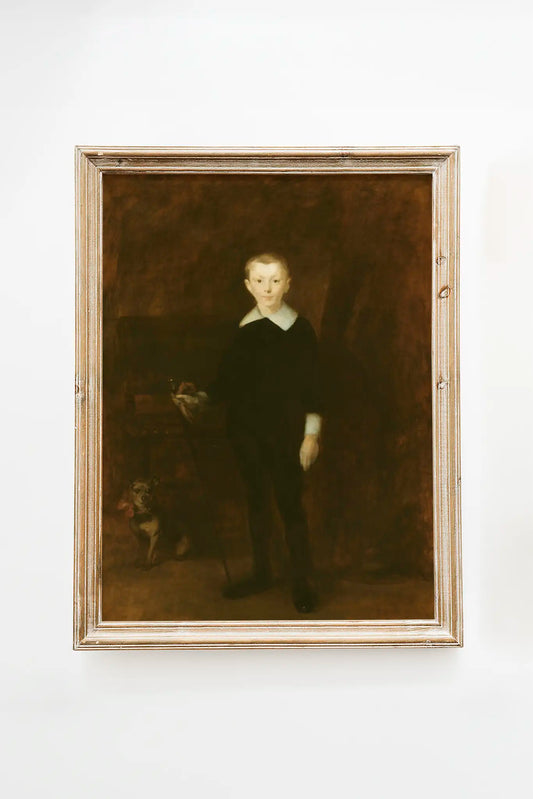 Eugene Carriere - Portrait of a Boy #8 carriere a beautiful painting reproduction by GalleryInk.Art