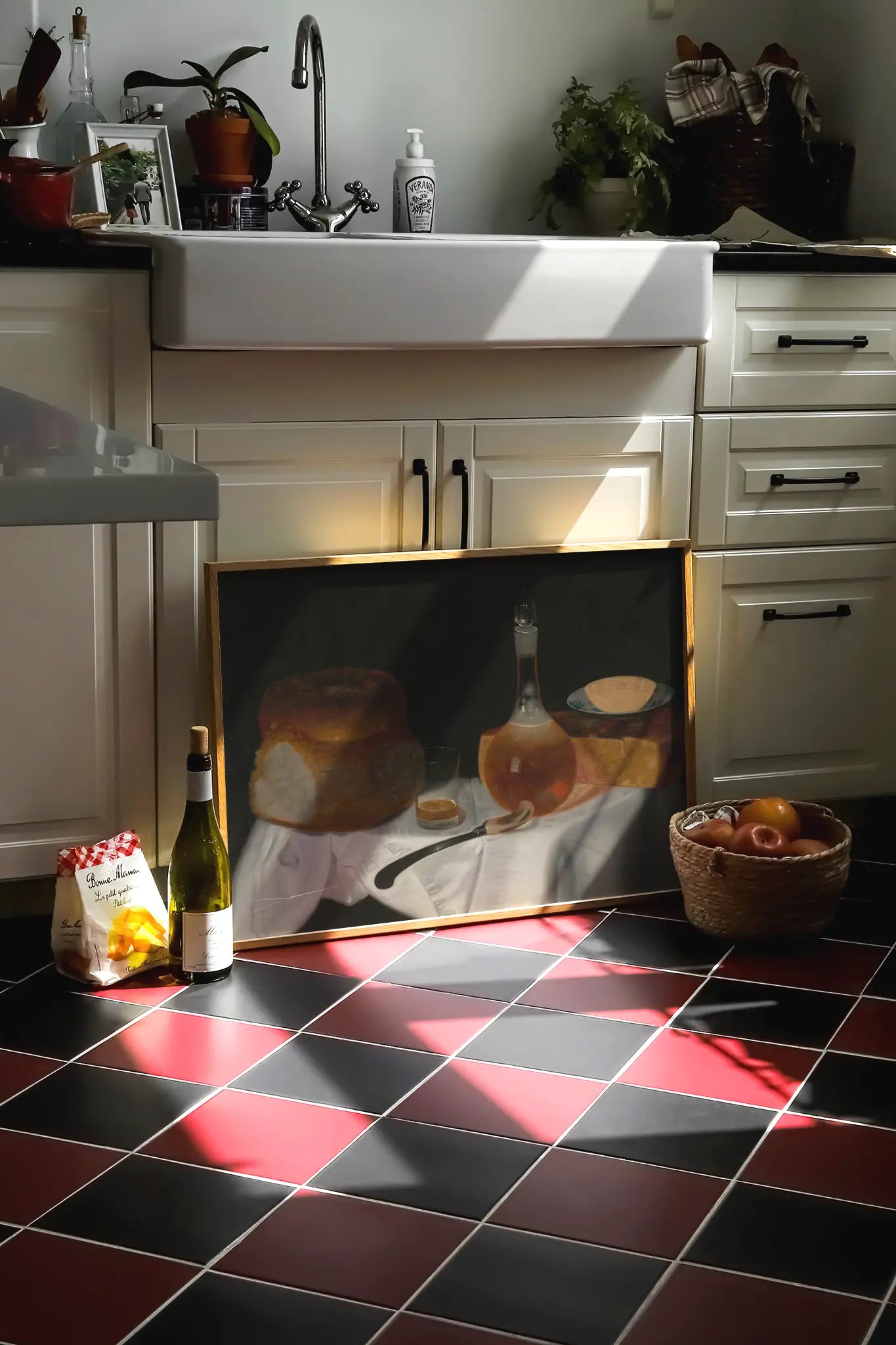 George Smith - Still Life of bread, Butter and Cheese #44 a beautiful winter painting reproduction printed by GalleryInk.Art