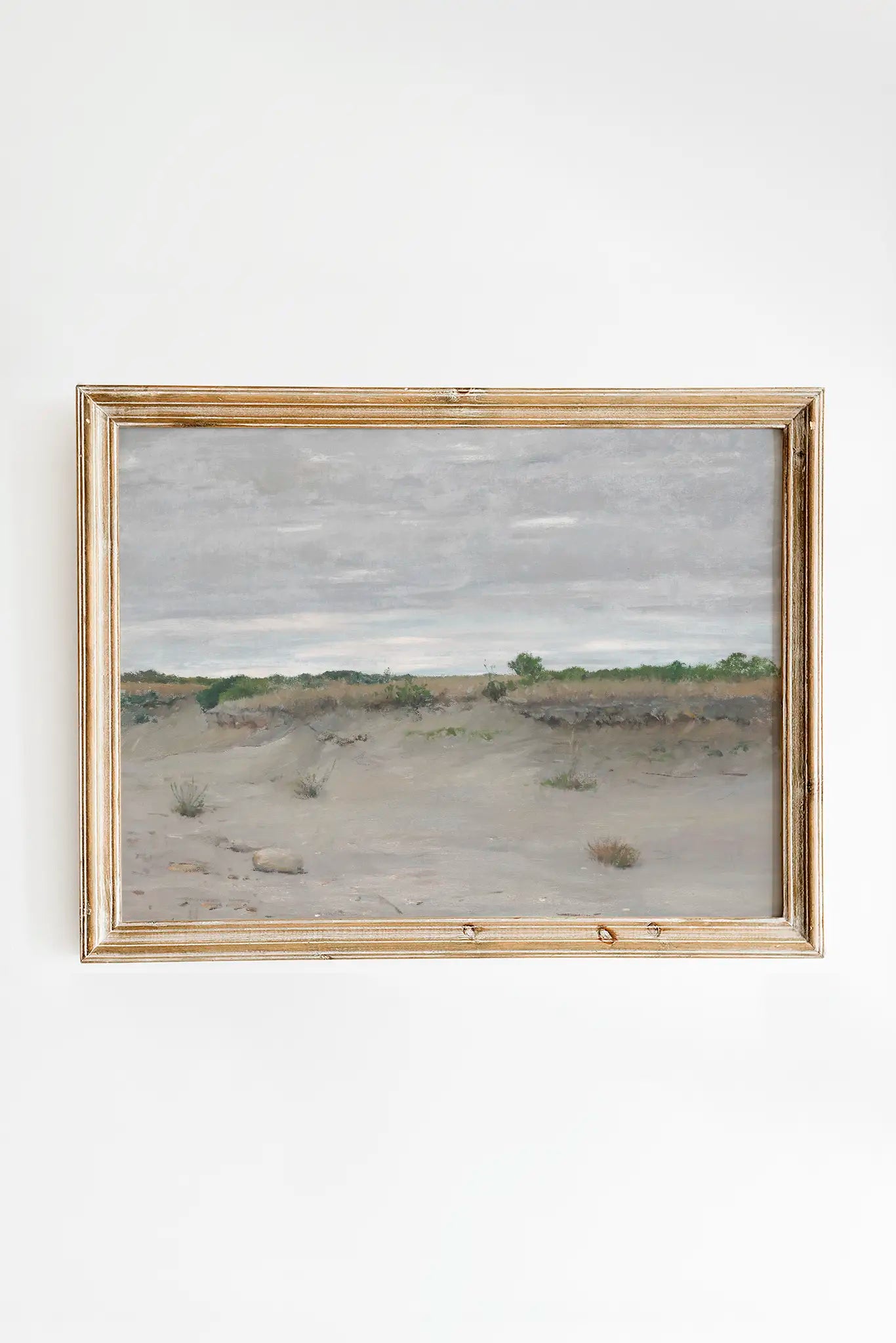 William Merritt Chase - Wind-Swept Sands #21 a beautiful seascape painting reproduction printed by GalleryInk.Art