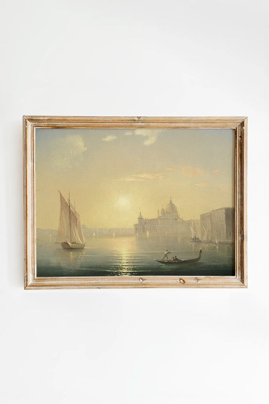 Ivan Aivazovsky - The Canal Grande #5 a beautiful seascape painting reproduction printed by GalleryInk.Art