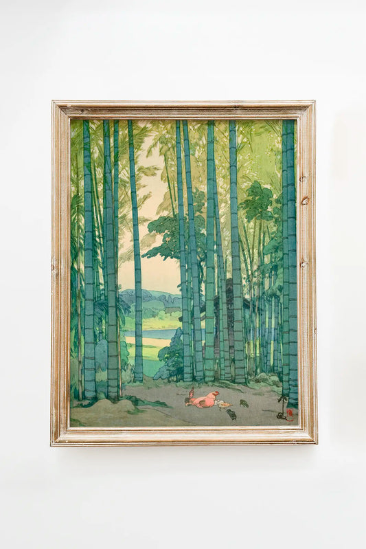 Hiroshi Yoshida - Hiroshi Yoshida - Bamboo Grove #61 a beautiful painting reproduction by GalleryInk.Art