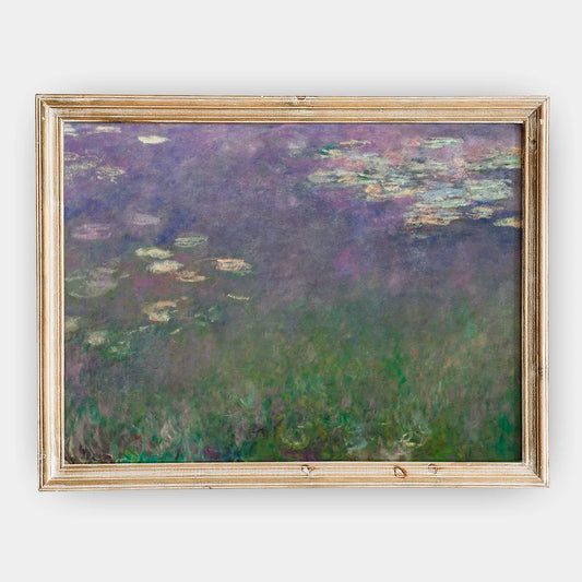 Claude Monet - Water Lilies (Agapanthus) #182 a beautiful painting reproduction by GalleryInk.Art