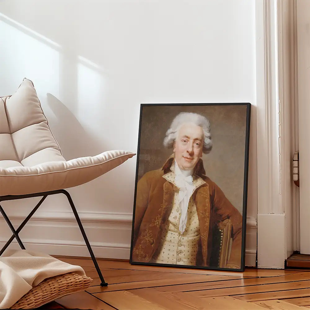 Nicolas Ledoux by Michel-Martin Drolling - Portrait de Claude - Art Print Mockup 3