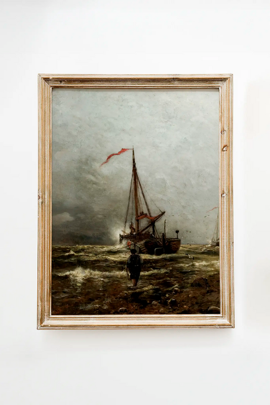 Arthur Quartley - Coast of Holland #151 a beautiful landscape painting reproduction printed by GalleryInk.Art, a store providing landscape wall art prints