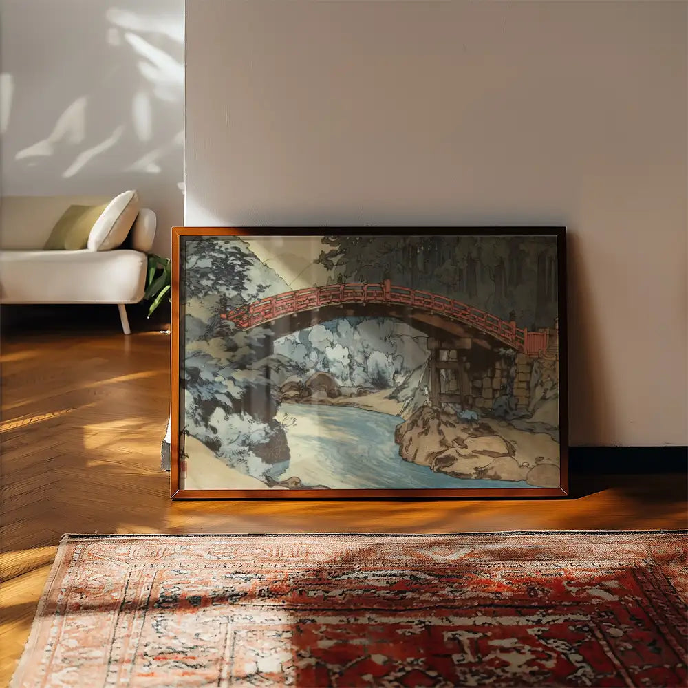 Sacred Bridge by Hiroshi Yoshida - Art Print Mockup 2