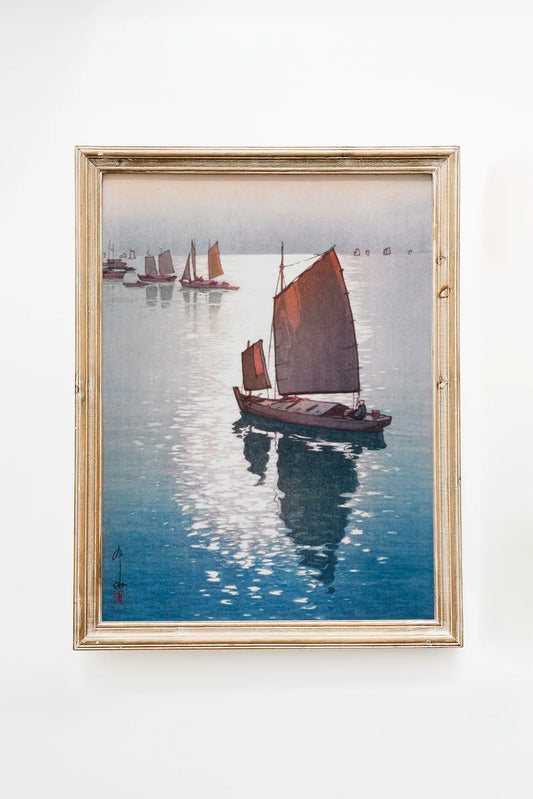 Hiroshi Yoshida - Hiroshi Yoshida - Calm Wind #62 a beautiful painting reproduction by GalleryInk.Art