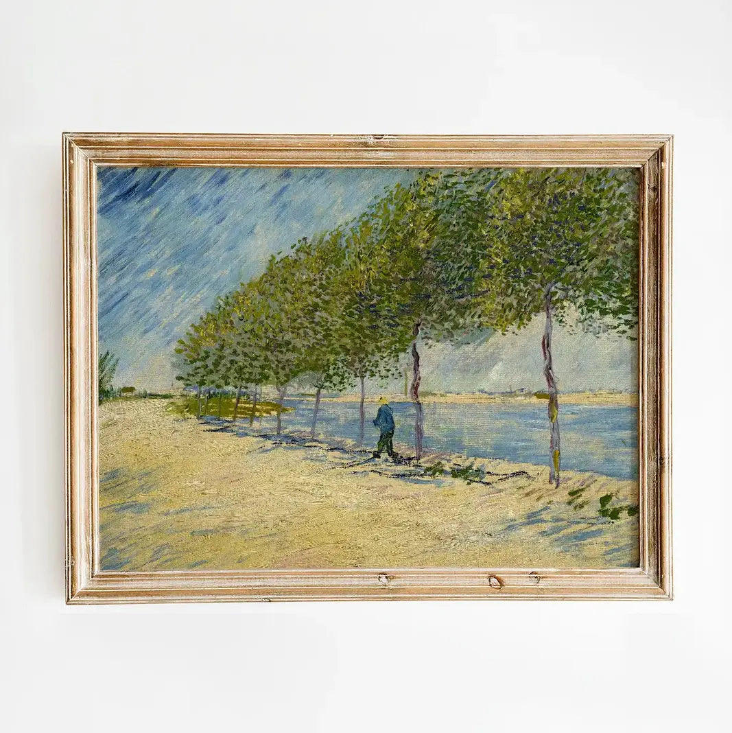 Vincent van Gogh - Along the Seine #147 a beautiful painting reproduction printed by GalleryInk.Art