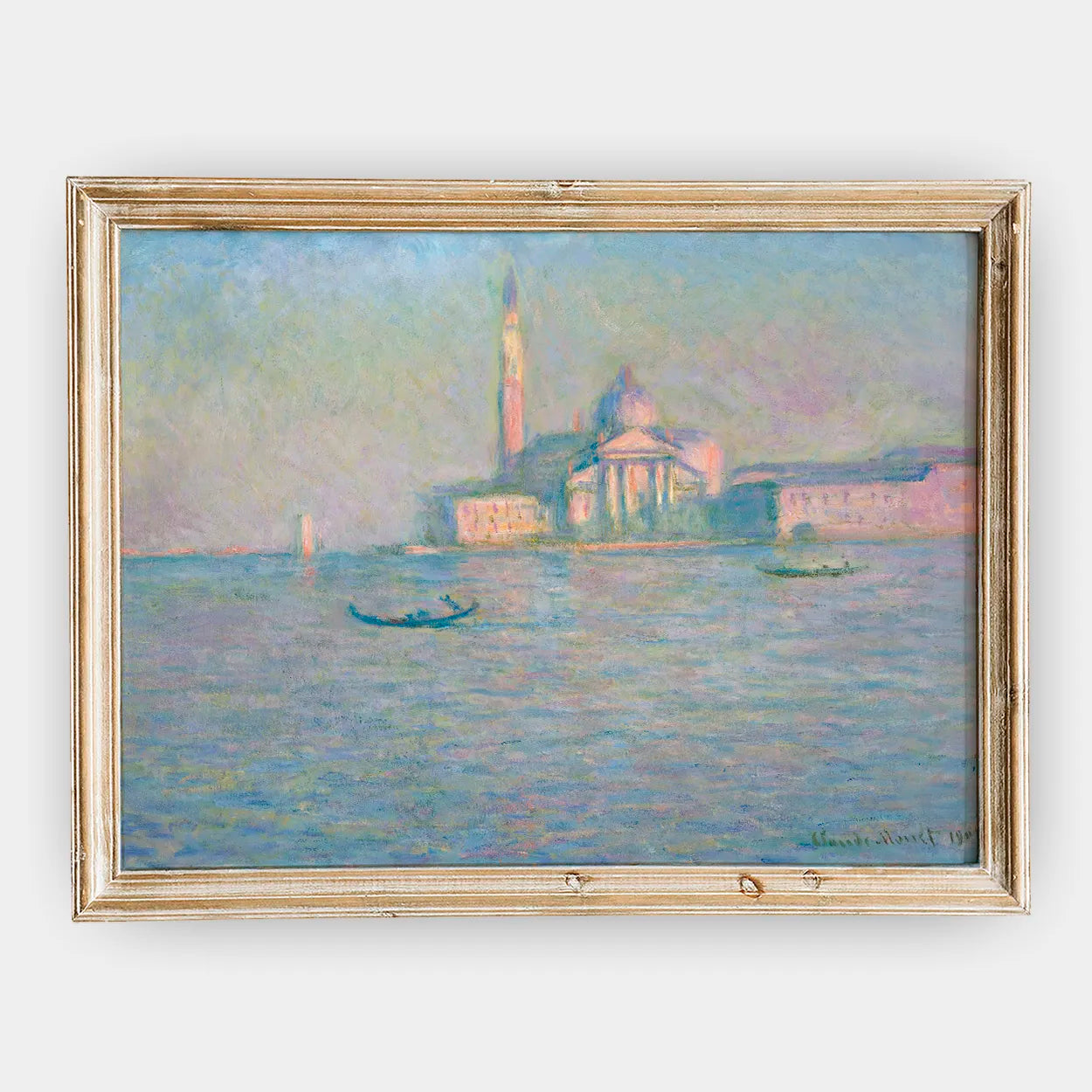 Claude Monet - The Church of San Giorgio Maggiore, Venice #59 a beautiful painting reproduction by GalleryInk.Art