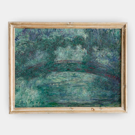 Claude Monet - The Japanese bridge #64 a beautiful painting reproduction by GalleryInk.Art