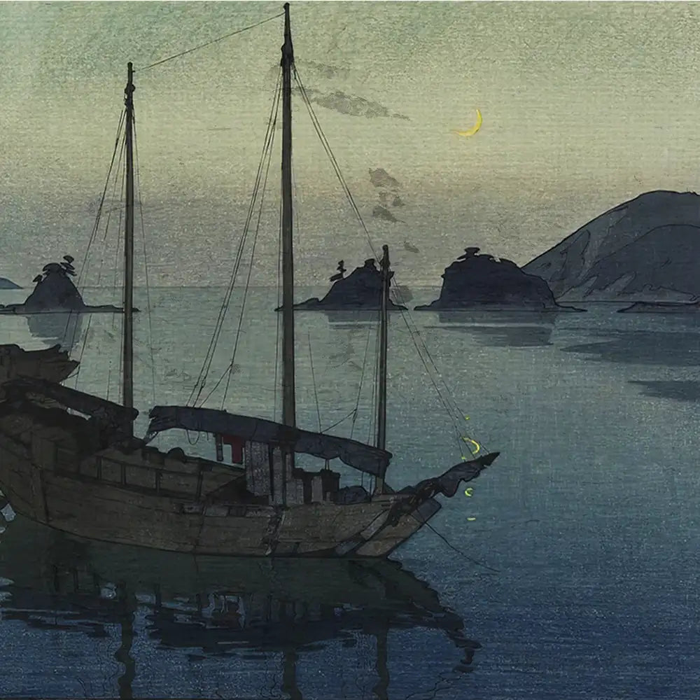 Three Little Islands by Hiroshi Yoshida - Final Mockup Example