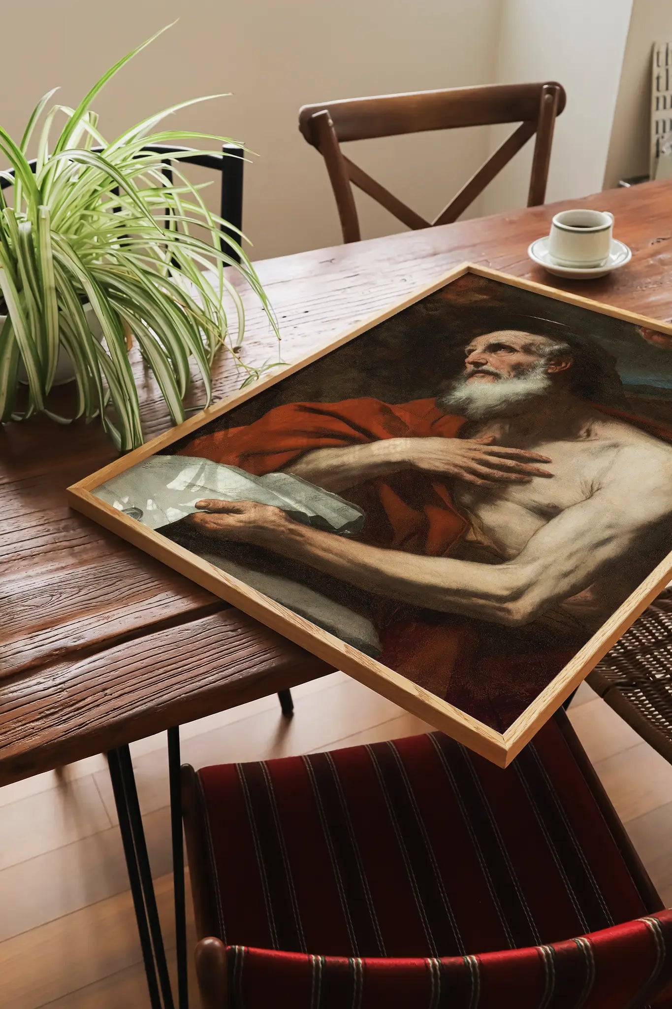 Luca Giordano - St Jerome #8 a beautiful painting reproduction printed by GalleryInk.Art, a store providing religious wall art prints