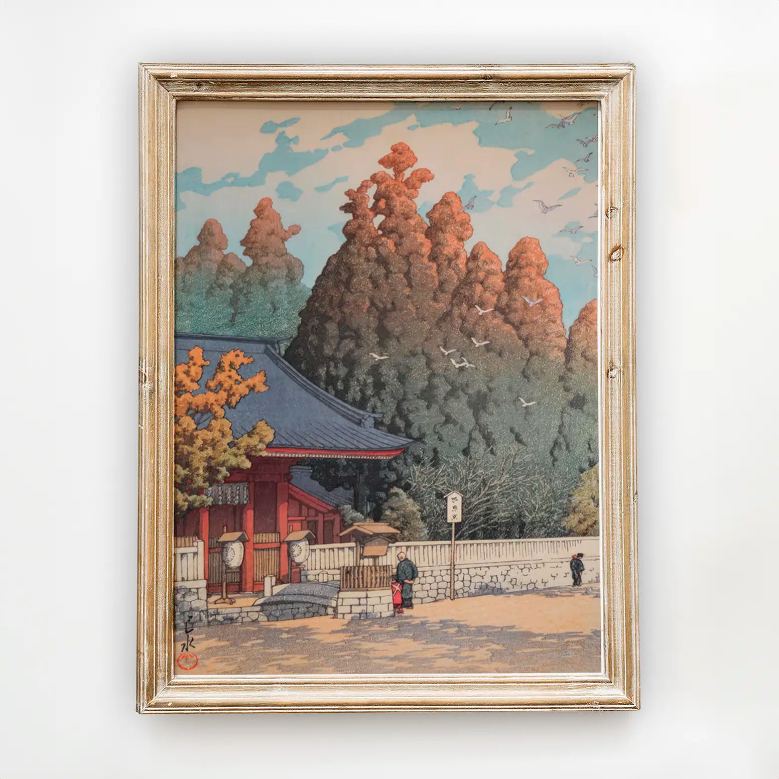 Hasui Kawase - Asama Shrine in Shizuoka #8 a beautiful painting reproduction by GalleryInk.Art