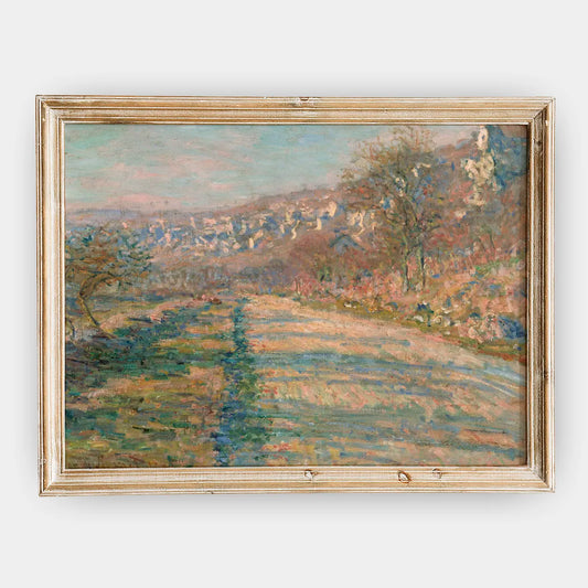 Claude Monet - Road of La Roche-Guyon #46 a beautiful painting reproduction by GalleryInk.Art