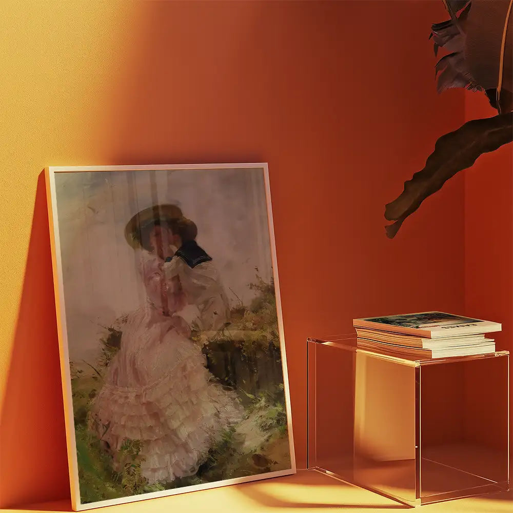 The Kiss by Charles Sims - Art Print Mockup 3