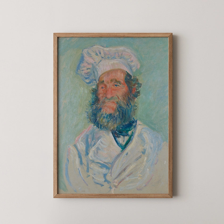 Der Koch (Le Père Paul) Monsieur Paul by Claude Monet - Fine Art Print