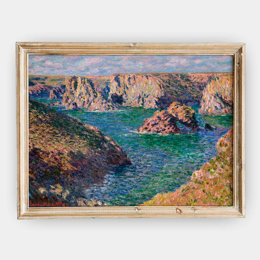 Claude Monet - Port-Domois, Belle-Isle #27 a beautiful painting reproduction by GalleryInk.Art